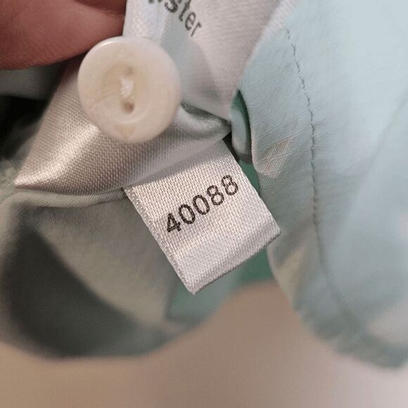 Simm's Fishing Hiking Vented Button down long sleeve Shirt Mens Blue Green Size - Picture 6 of 6